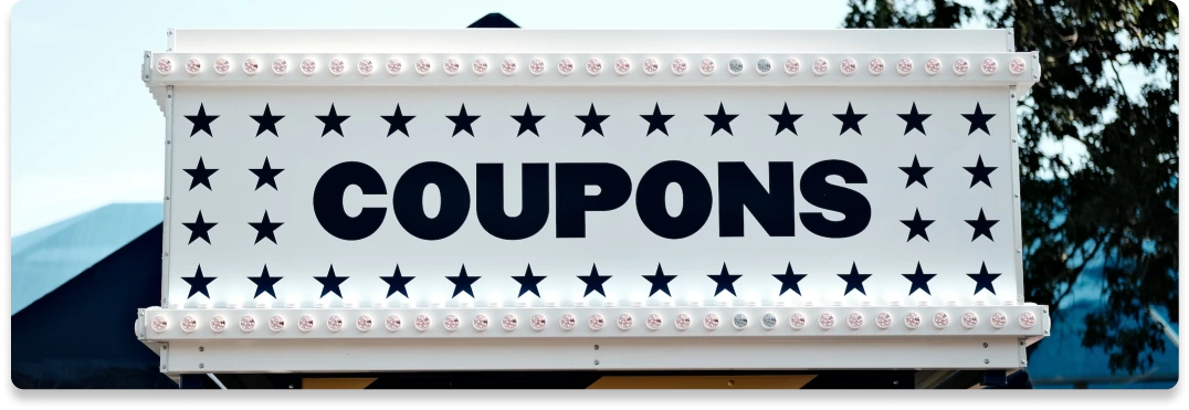 Coupons Sign